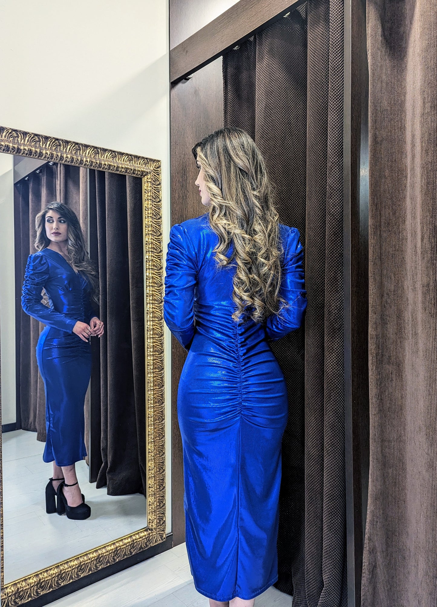 Vestido Metalizado| Vestido de Evento