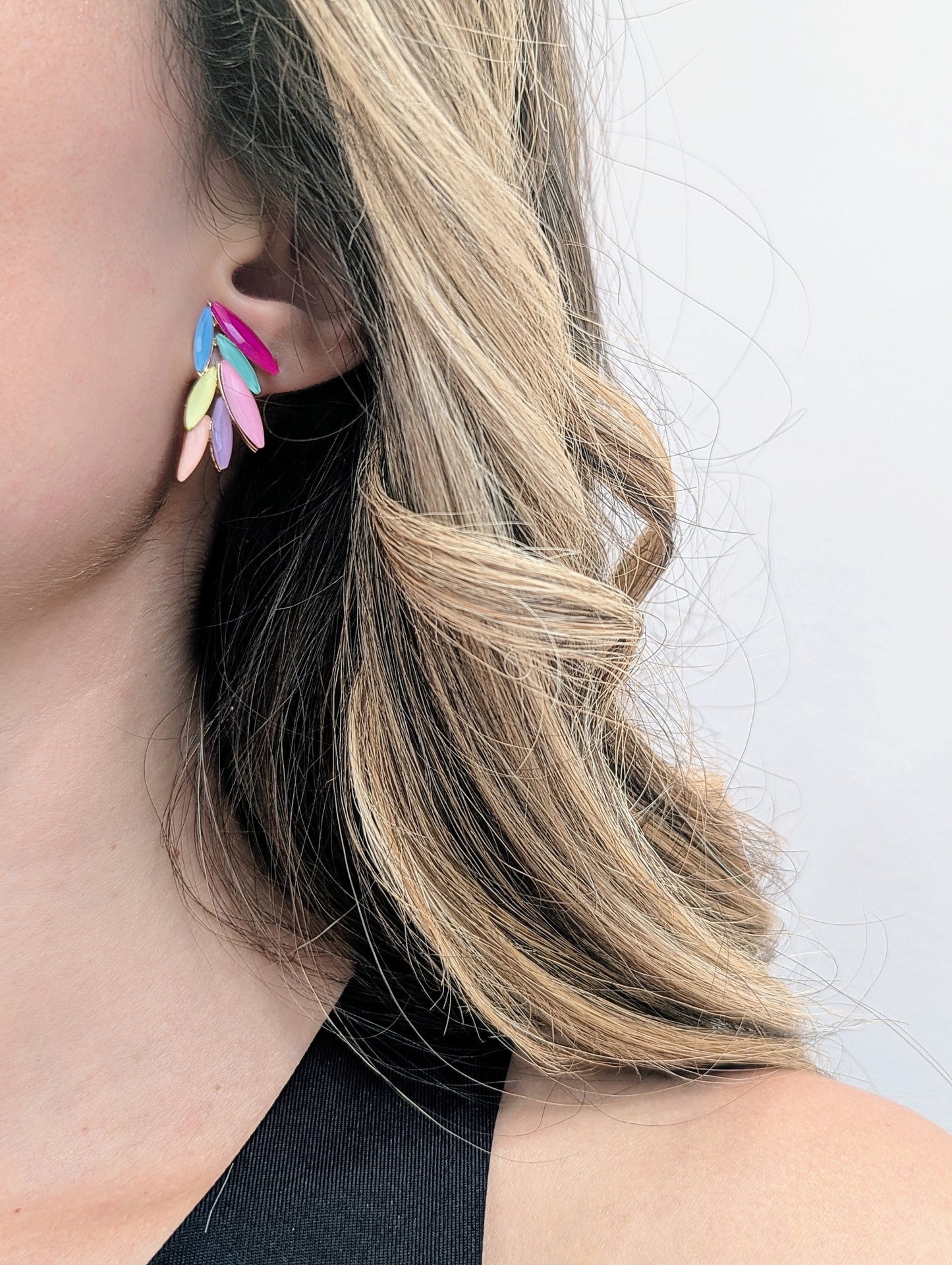 Pendientes Multicolor Hoja