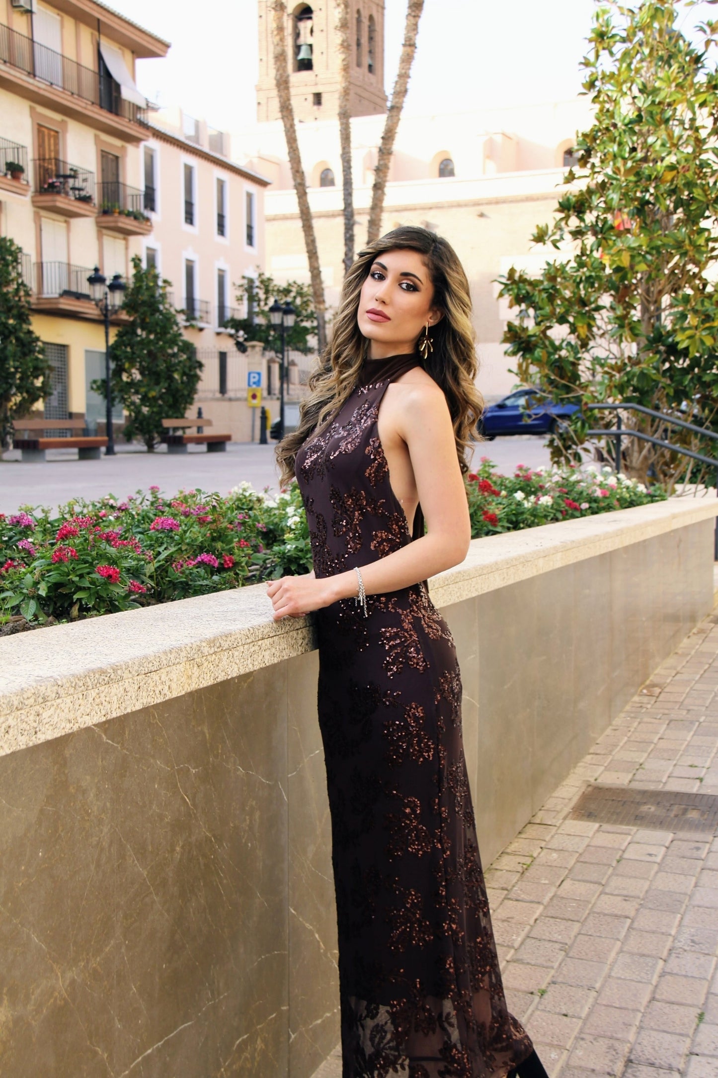 Vestido Nova con lentejuelas| Vestido de Evento