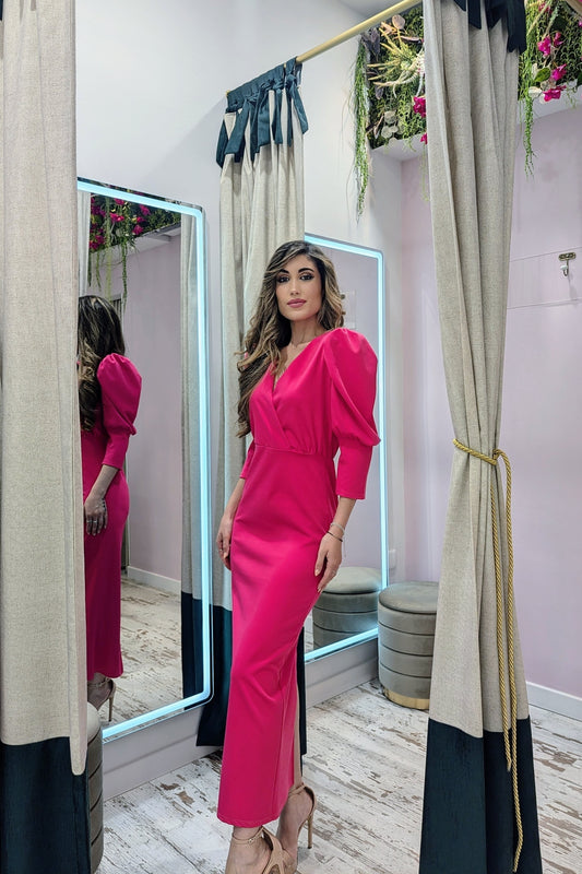 Vestido Midi Rose |Vestido de Evento