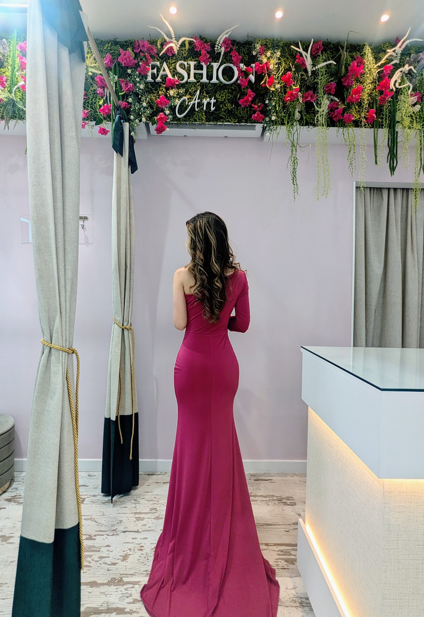 Vestido Sirena con Cola |Vestido de Evento