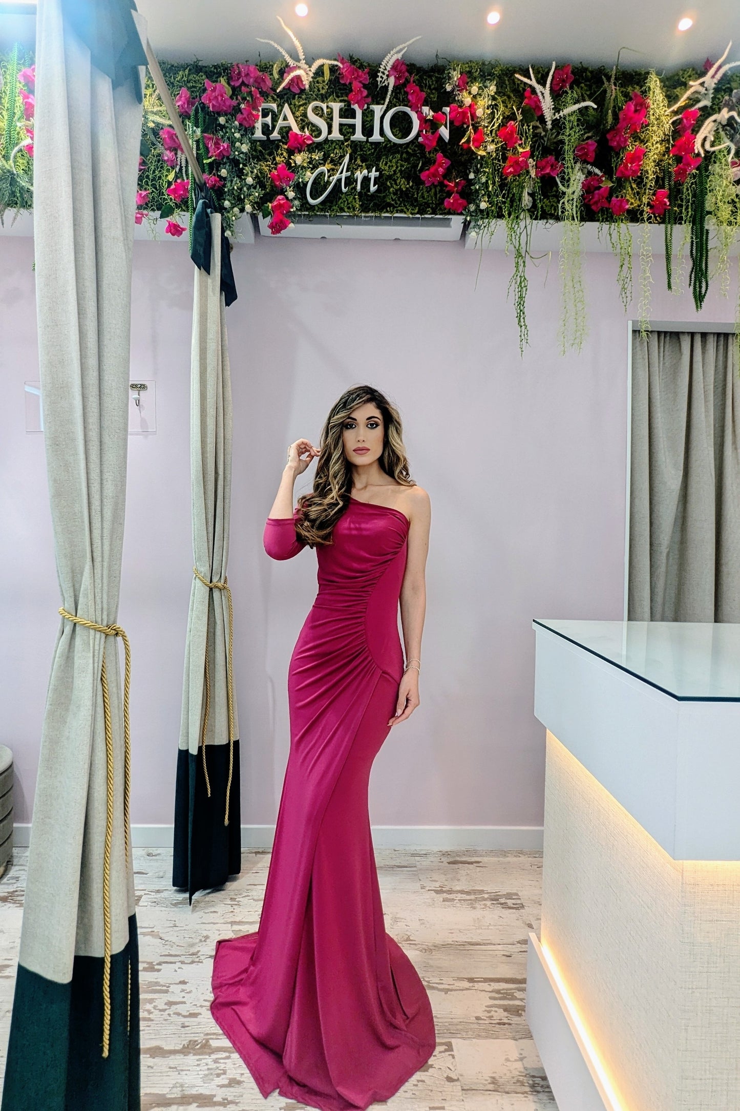 Vestido Sirena con Cola |Vestido de Evento