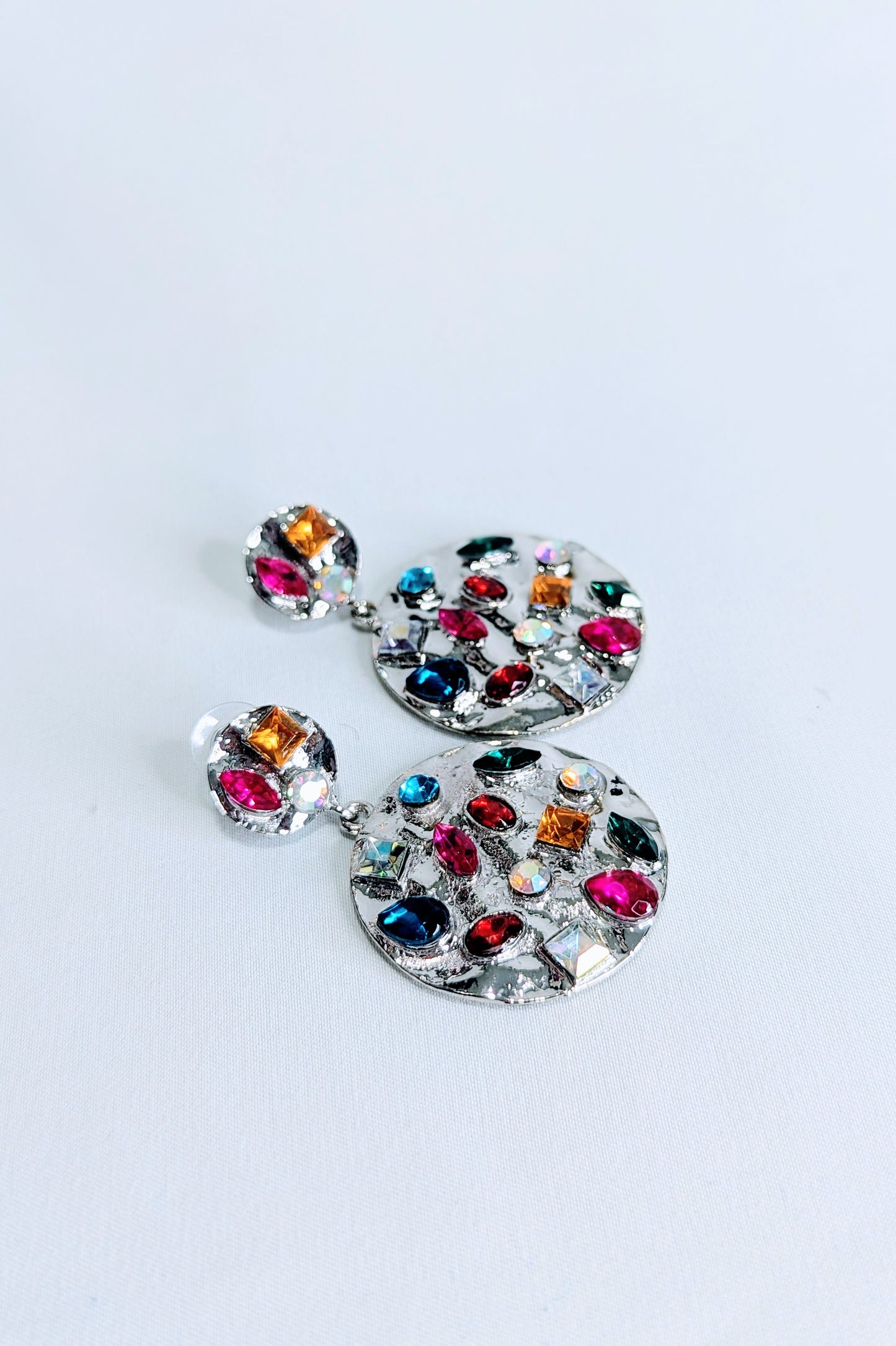 Pendientes Pedrería Multicolor