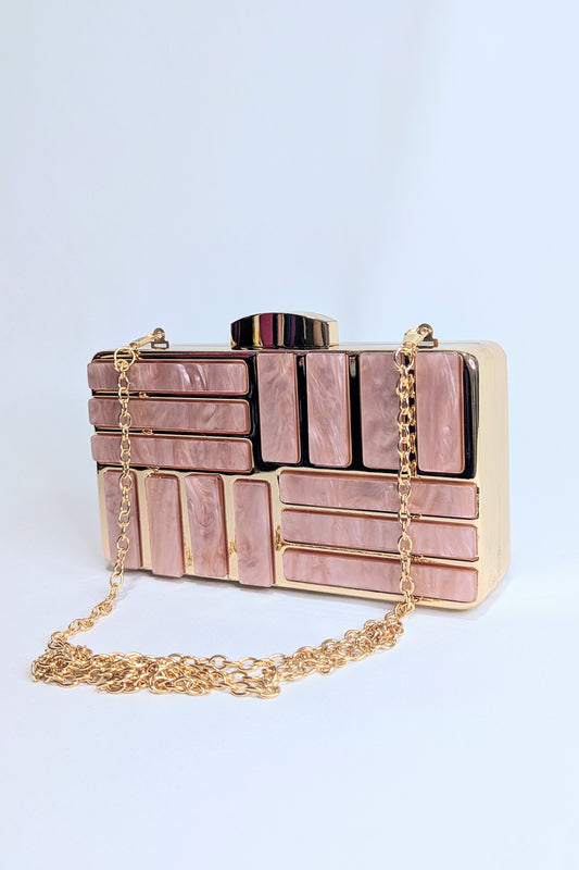 Bolso Nácar Oro Rosa