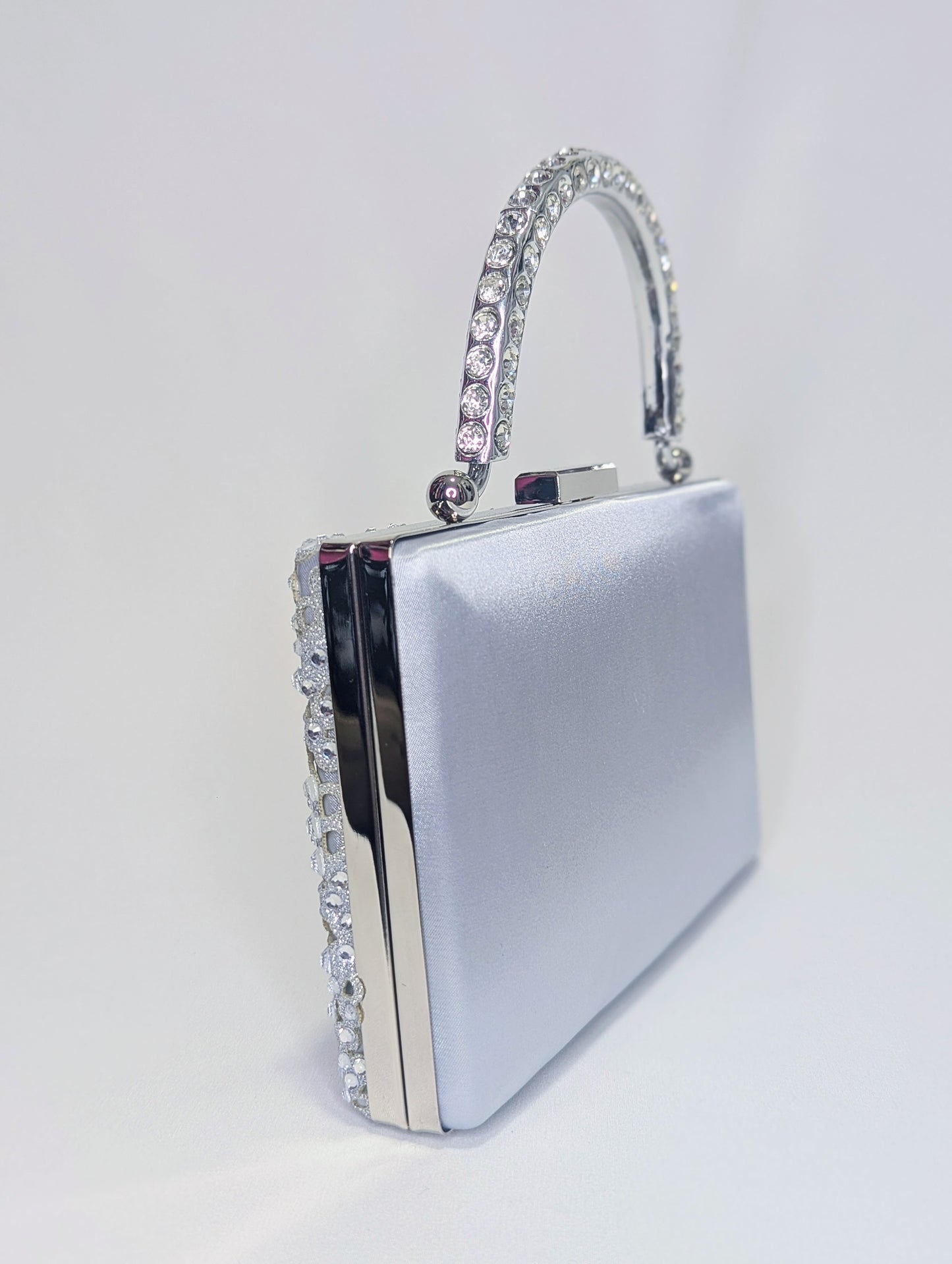 Bolso Vintage Pedrería Plata