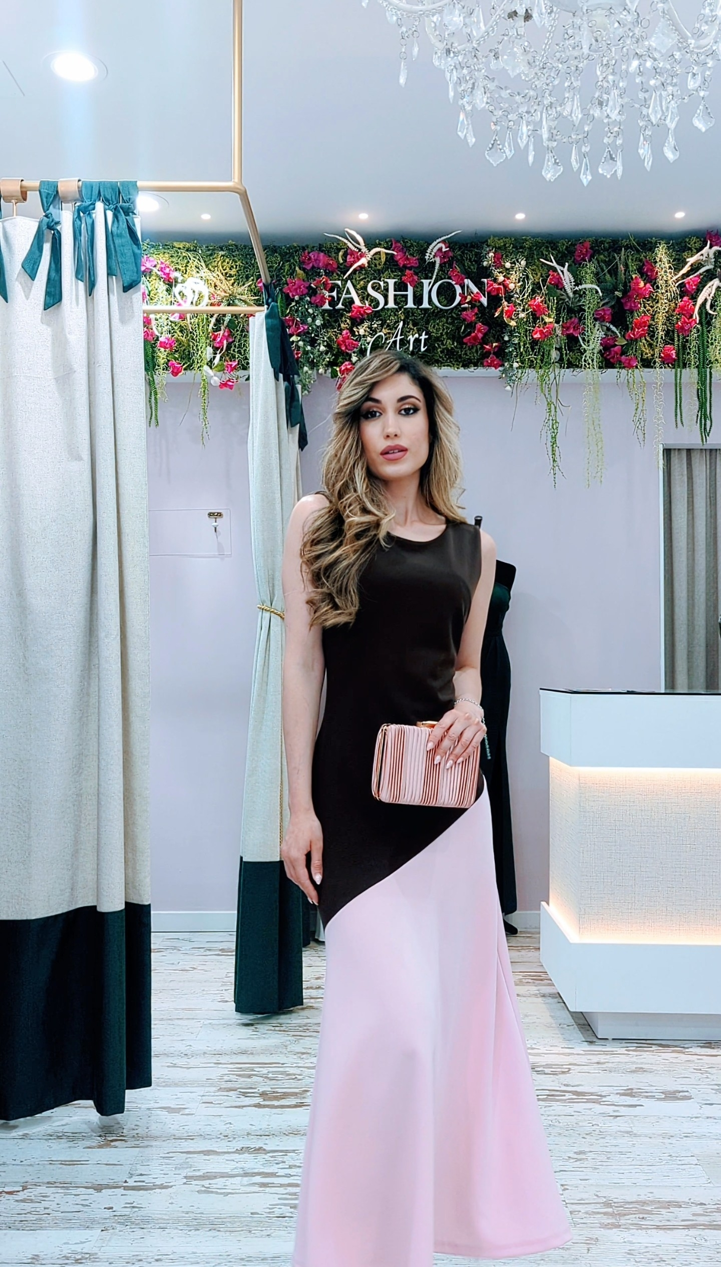 Vestido Bicolor| Vestido de Evento