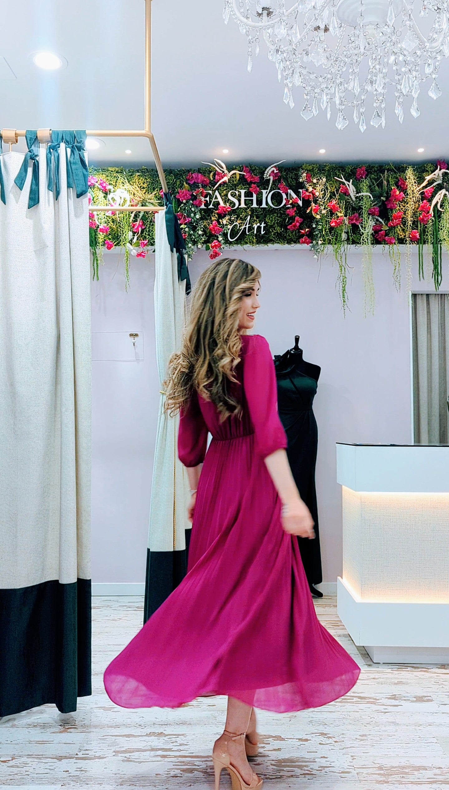 Vestido Gasa Tablas | Vestido de Evento
